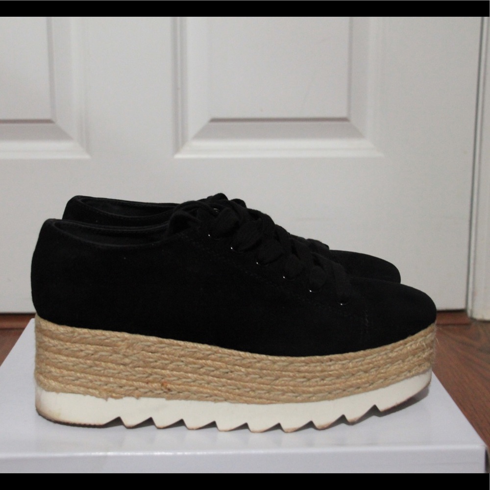 Steve Madden Karma black wedge sneakers